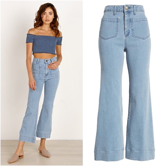 Show Me Your MuMu Denim - show me your mumu • farrah cropped trouser cascade